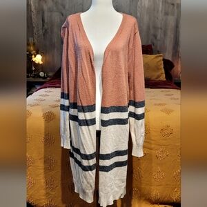 Dough & Ray Color Block Angora Cardigan – Size Large
